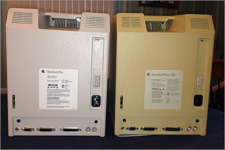 Mac Plus Beige Platinum Rear Panels