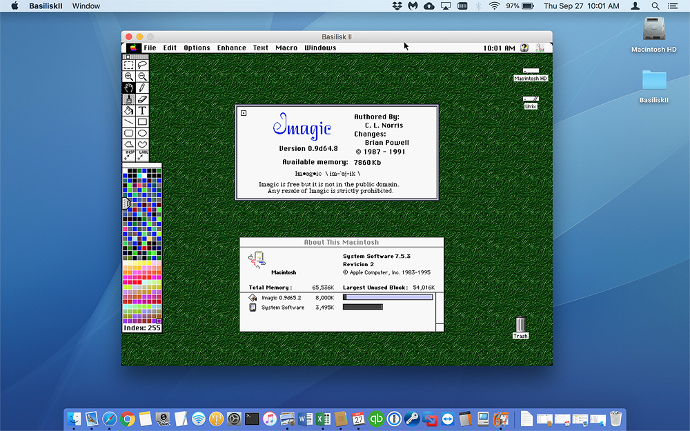 run a mac classic emulator on mac osx